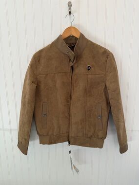 Superlative Fashion Suede Moto Jacket Men’s Size Small NWT